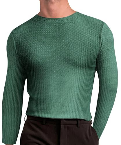 Sweatshirt Herren Sweatshirt Herren Kinder Uhr modisches, einfarbiges, Slim Fit-Strick-T-Shirt mit Rundhalsausschnitt und Langen Ärmeln für Herren Winter Hoodie Herren Herren Pullover 7XL Pullover