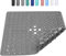 AMFUN Tapis de Douche Antidérapant, Tapis Antidérapant pour la Douche à Ventouses, Tapis de Douche Antidérapant Anti-moisissure, Design Moderne, Lavable en Machine, 53 * 53cm(Gris)