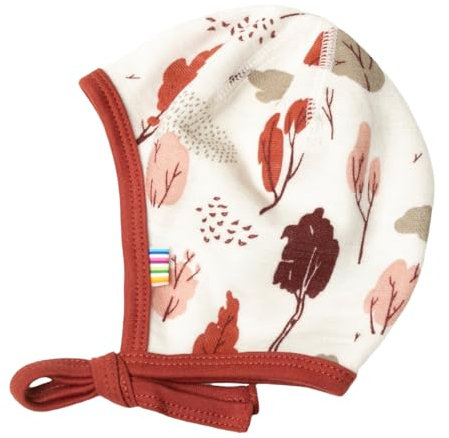 Joha Baby Jungen Mädchen Mütze Merinowolle/Bio-Bambus, Größe:45, Farbe:red AOP