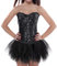Generisch Moulin Rouge Gothic Corsagenkleid Korsett Spitenrock Übergrößen Klassische Brokat Korsett Korsage corset top damen
