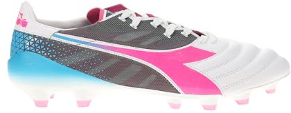 Diadora Brasil Elite Veloce Gr Ita Lpx - Tacos de fútbol para hombre, azul, rosa, blanco, Azul, 43 EU