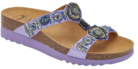 Scholl, Sandalia para mujer con doble banda, Lila., 38 EU