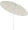 LOLAhome Parasol sombrilla Beige con Varillas Flexibles de Fibra de Carbono y mástil de Aluminio de Ø 250 cm