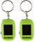 munkees 2 x Mini Solar Dynamo Taschenlampe, LED, Kurbel, Schlüsselanhänger, Schlüsselring, Doppelpack, 1101