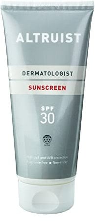 ALTRUIST. Dermatologist Sunscreen SPF 30 – Superior 5-star UVA protection (PPD: 39) by Dr Andrew Birnie, suitable for sensitive skin, 200 ml (Pack of 2)