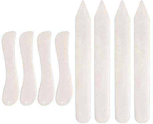 8 PCS Bone Folder Tool, Paper Creaser Set Scoring Tool, Bone Folders for Paper Crafts, Book-Binding Card Making and Office Supplies for DIY Handmade Leather Burnishing Bookbinding and Paper Crafts