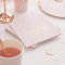 Ginger Ray Lot de 16 serviettes en papier rose doré pour enterrement de vie de jeune fille, mariage, 16. 5 x 16. 5 cm