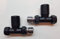Matt Black Towel Rail Radiator Wheelhead Valve Pair Minimalist Straight