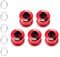 CNC Kettenblatt Schraub, M8 Singlesped/doppel Kettenblattschrauben,5er-Pack Rot