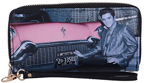 Nemesis Now Elvis Cadillac Damen-Geldbörse, 19 cm, Pink