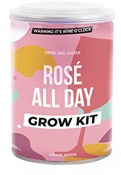 Gift Republic Grow Your Own Rosé Wine Grow Tin Fun Gift Idea Grow Kit in a Tin Gift for Her Gift for Mum