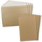 5x XXL Einzelkarten-Set in DIN A4 (21 x 29,7 cm) inkl. Umschlägen in DIN C4 - Kraftpapier Sandbraun - Briefumschlag mit Haftklebung - für Versand von Grußkarten, Urkunden und Gutscheinen