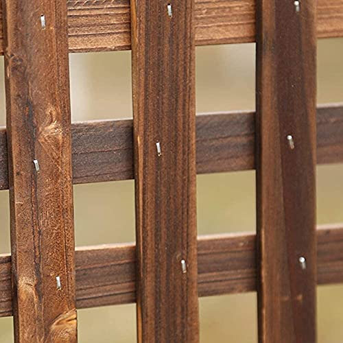 Picket Fence Fencing Borders Flower Garden Partition Lattice Network Garden Fence Wooden Courtyard Picket Fencing GXBCS076(Size:60x120cm)