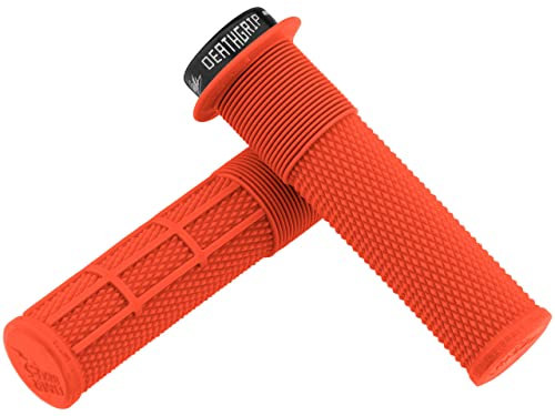 DMR Brendog DeathGrip Fahrradgriffe für Mountainbike, MTB, Orange (dünn)