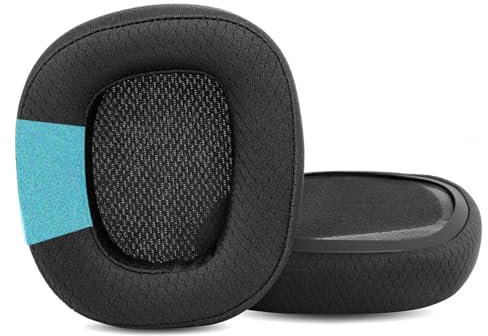 TaiZiChangQin G935 G933 Ersatz-Ohrpolster kompatibel mit Logitech G935 G933 G633 G533 G233 Wireless Gaming Kopfhörer Stoff-Ohrpolster
