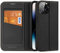 DUX DUCIS Hülle für iPhone 14 Pro Max, Premium Leder Klappbar Magnetic Flip Case Schutzhülle Handyhülle für Apple iPhone 14 Pro Max Tasche (Schwarz)