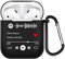 Estuche Personalizado para AirPods de 2 Lados para Apple AirPods de 1 y 2 Generaciones, Cubierta de Estilo Musical con Código de Spotify Escaneable (Negro)