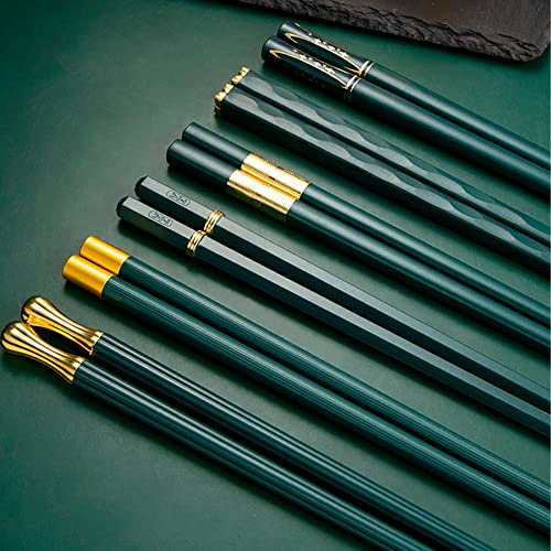 MZSX Ensemble de Baguettes, esign professionnel luxueux et haut de gamme, réutilisables, Elégante Cuisine Maison Hôtel Restaurant, Cadeau Valeur, Chinoise Japonaises (6 paires)