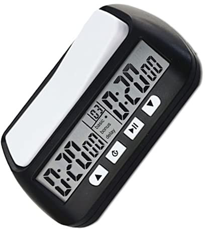 Horloge D'échecs Professionnelle avec Alarme, 3 en 1 Multifonction Portable Horloge D'échecs Minuteur D'échecs Professionnel pour Jeux de société Horloge D'échecs Numérique
