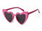 ADEWU Lunettes de soleil en forme de cœur pour mariage style rétro unisexe protection UV lunettes de fête mode féminine