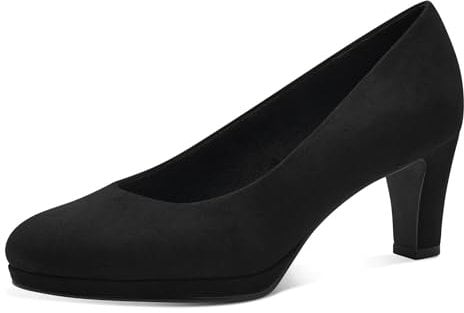 MARCO TOZZI Damen Pumps mit Trichterabsatz Vegan, Schwarz (Schwarz), 37 EU