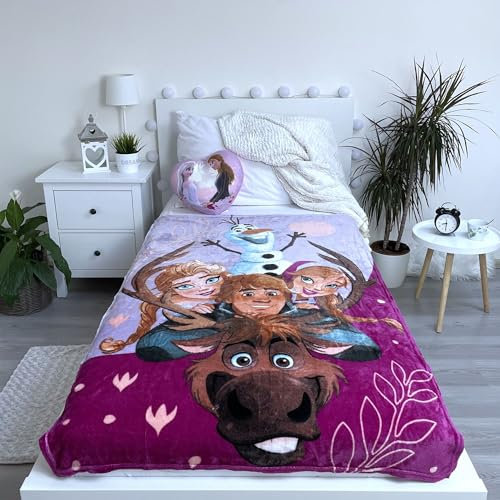 Jerry Fabrics Frozen Flauschdecke Schmusedecke Kuscheldecke 100 x 150 cm