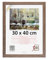 3-B Cadre de l'image HIT - Foncé Brun (Noyer avec grain de bois optique) - 30x40 cm - cadre photo en bois avec verre acrylique