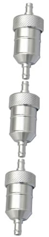 Holibanna 3pezzi Filtro Carburante Lega Di Alluminio Cnc Per Installazione Semplice Super Leggero e Resistente