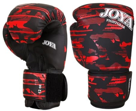 JOYA Kickbox Handschuhe Camo V2 - Hergestellt aus hochwertigem Kunstleder - Kampfsport Sparring Handschuhe - Muay Thai Kickboxen - Boxhandschuhe - Punchinghandschuhe Joya Fight Gear