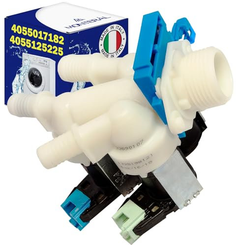 Ventil am Einlass für Waschmaschine mit 3 Abgängen 180° hat den Originalcode 4055017182 für AEG für Electrolux für Zanussi - MADE IN ITALY - Garantie 10 Jahre – MONTERAL