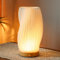 JHY DESIGN Wiederaufladbare Touch-Tischlampe 3D-Druck Dimmbare Batteriebetriebene Lampe mit Holzsockel Nachttischlampe für Schlafzimmer Nachttisch Hochzeiten Partys Patio Events Drinnen Draußen