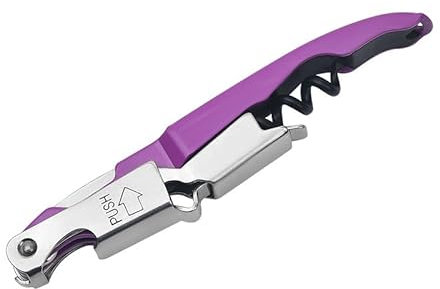 Allpeak Tire Bouchon Limonadier Sommelier - 1PC Limonadier Professionnel Tire Bouchon Sommelier Decapsuleur, 3 en 1 Limonadier Tire-Bouchons de Vin - Extracteurs et Extracteurs de Liège - Violet