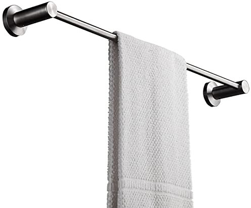 Barre porte-serviettes simple en acier inoxydable 100 cm pour salle de bain et cuisine