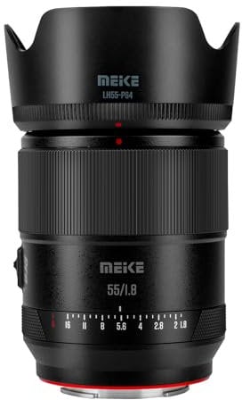 Meike 55 mm F1.8 Pro Series Autofokus STM Full Frame Standard High Resolution 8K Prime Portrait Objektiv kompatibel mit Sony E Mount Kameras A7 A7R A7IV A7R IV A7III A7RII A7RIII A7SIII A9 A7C A7CII