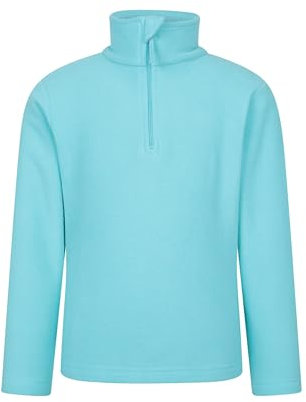 Mountain Warehouse Camber Kids Half-Zip Fleece Jumper Pale Blue 5-6y