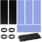 EuAcesry Dissipatore M.2 per SSD 2280 M.2 con Cuscinetto Termico, Corpo in Alluminio da 22x70x3 mm, per PC/PS5/PS5 Slim, Set di Raffreddamento Memoria radiatori NVME NGFF (2 Confezioni)