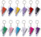 Tunejoy Porte-Clés Mode Pendentif Chaussure en Toile Porte-clés Cadeau Pendentif de Sac Cadeau pour Voiture/Pochette/Sac 12 Pièce