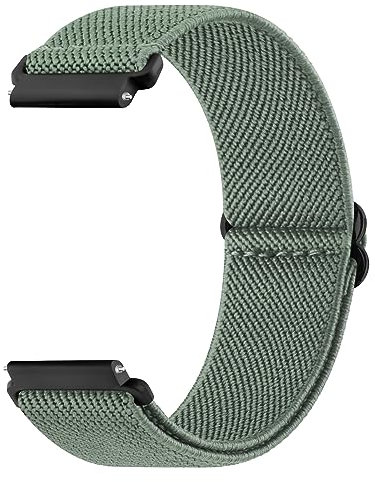 Amzpas Armband für Polar ignite/ignite 2 / ignite 3 Armband Damen Herren,Nylon Verstellbares Ersatzarmbänder für Fitbit Polar Unite/Pacer/Pacer Pro(Grün)