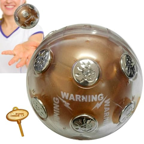Zunishaone Balle électrique Anti-Stress | Jeu de Choc hilarant pour, Gadget de Blague | Jouet de décharge Portable, Accessoire de fête, Cadeau drôle pour garçons, Filles, Anniversaires, soirées