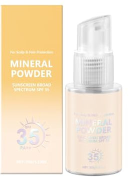 Mineral Puder Sonnenschutz Puder für Kopfhaut Haar 35 PA++ Kopfhaut Sonnenschutz Puder Breiter Schutz Leicht Nicht fettig Cruelty-Free Für