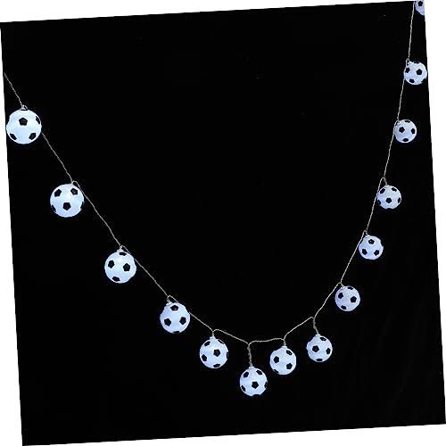 FONDOTIN Fußball Led-lichterkette Lampen Für Indoor-dekoration Stimmungslicht Für Partys Geschenke Für Fußballfans Batteriebetrieben Ohne Batterien