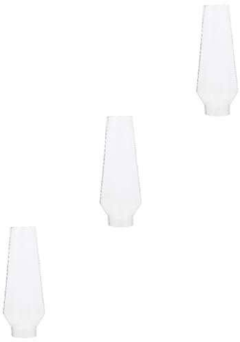 VILLCASE 3 Stück Petroleumlampenschirm Vintage Öllampen Kaminlampe Kamin Innen Lampenschirm Für Öllampe Öllampe Petroleumlampe Kugellampe Öllampen Außen Groß Glas