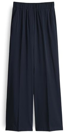 OPUS PANTS Damen Wide Leg Pants | MUCIA Wide aus nachhaltigem BCI Cotton Mix Coal Blue, 38