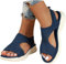 POIUIYQA Sandales Femme été confortable Orthopédique Bout Ouvert Chaussures Antidérapant Respirantes DéContractéEs Sandales de plage Leger Boho Platform Sandals Mode été Femme