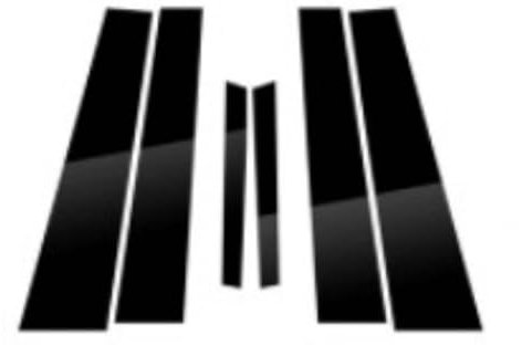 WBWBB Adesivo Montante B Auto per Kia K5 2016-2019, Pellicola Protettiva per Finestre Decorativo Finestre Nero Lucido Sportivo AntiGraffio