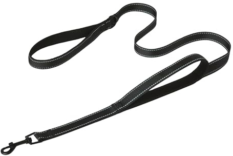 Amazon Basics Hundeleine mit zwei gepolsterten Schlaufen und D-Ring, 1.2m