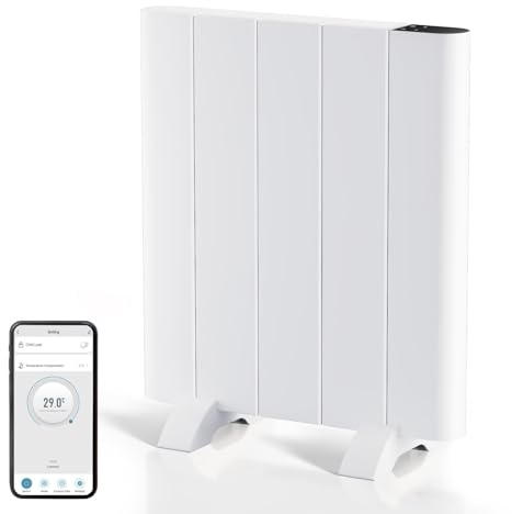 EMKE Elektroheizung 700W Konvektor-Heizung Energiesparend Wand- & Standmontage Mobile Elektroheizkörper Infrarotheizung mit LCD-Display und Wochenzeitschaltuhr