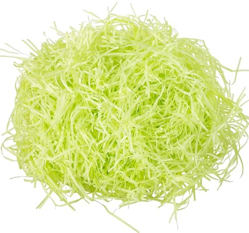 100g Ostergras Füllmaterial Geschenk, Geschreddertes Papier Füllmaterial, Osternest Füllung, Ostergras Dekogras für DIY Geschenkverpackung Decorations (B)