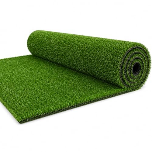 Prato Sintetico spessore 20 mm, Erba Artificiale Tappeto Erboso Realistico | Drenante per Giardino, Balcone, Terrazzo, Resistente, Facile da Posare, Uso Esterno, Interno, Larghezza 1 o 2 metri