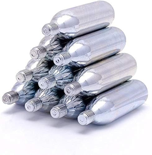 Lot de 10 cartouches de CO2 filetée Mosa - 16 g - Pour gonfleur de pneu de vélo